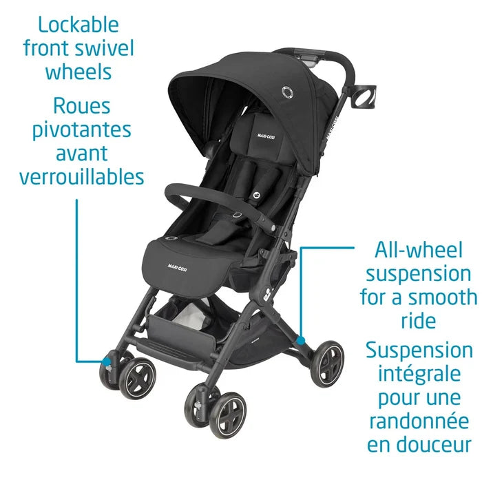 Maxi Cosi Lara Ultracompact Stroller | Essential Black