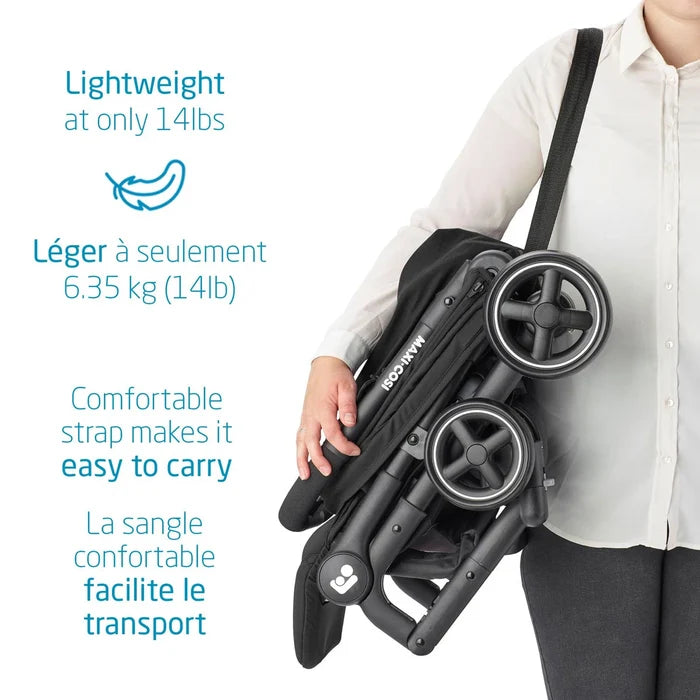 Maxi Cosi Lara Ultracompact Stroller | Essential Black