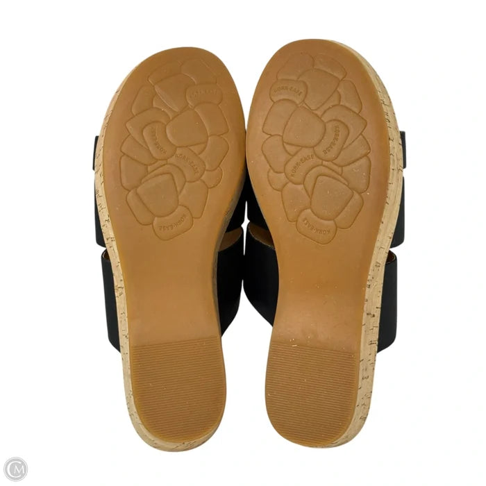 Menzie Wedge Sandals By Kork Ease In Black, Size: 6