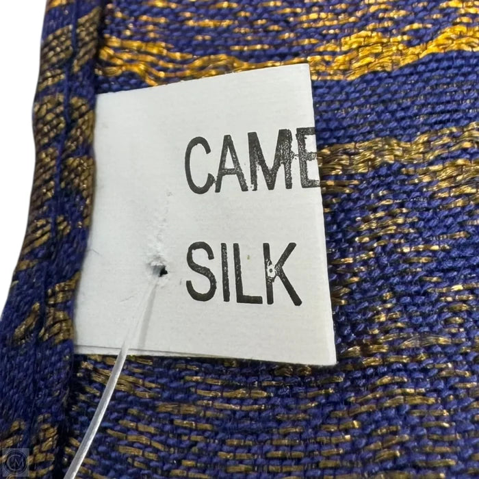 Metallic Silk Scarf Long