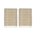Mette Ditmer - Tile Gästehandtuch | sand/off-white