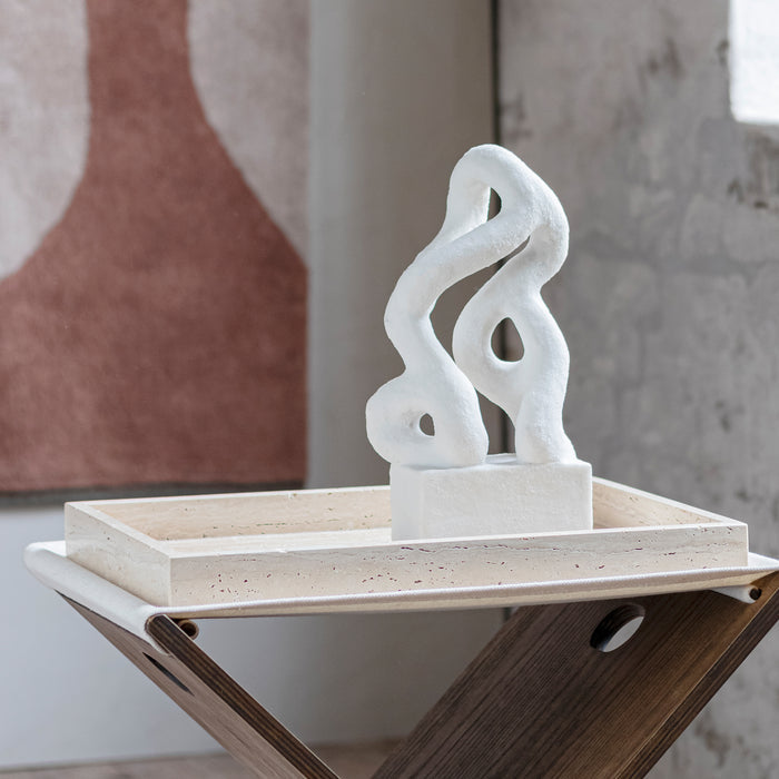 Mette Ditmer - Travertine Tablett | 30 x 40 cm