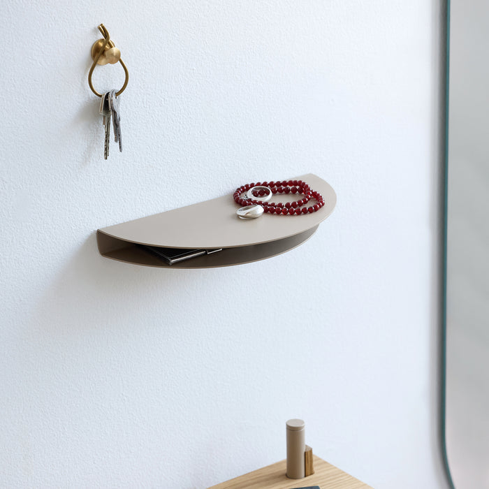 Moebe - Half Moon Wandregal | L / Warm Grey