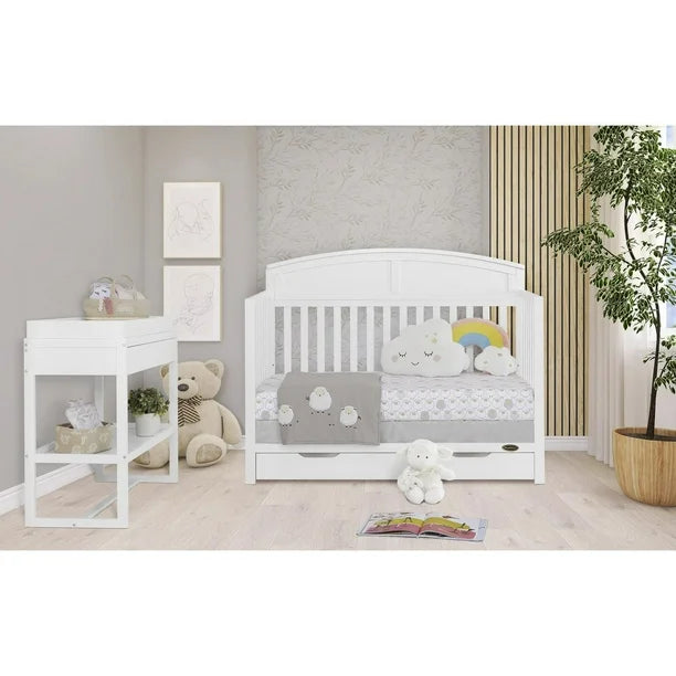 Nico Convertible 4-in-1 Crib | White