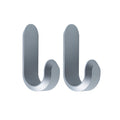 Normann Copenhagen - Curve Wandhaken Mini | matt silber