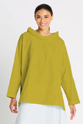 Nylon Raglan Top - Chartreuse