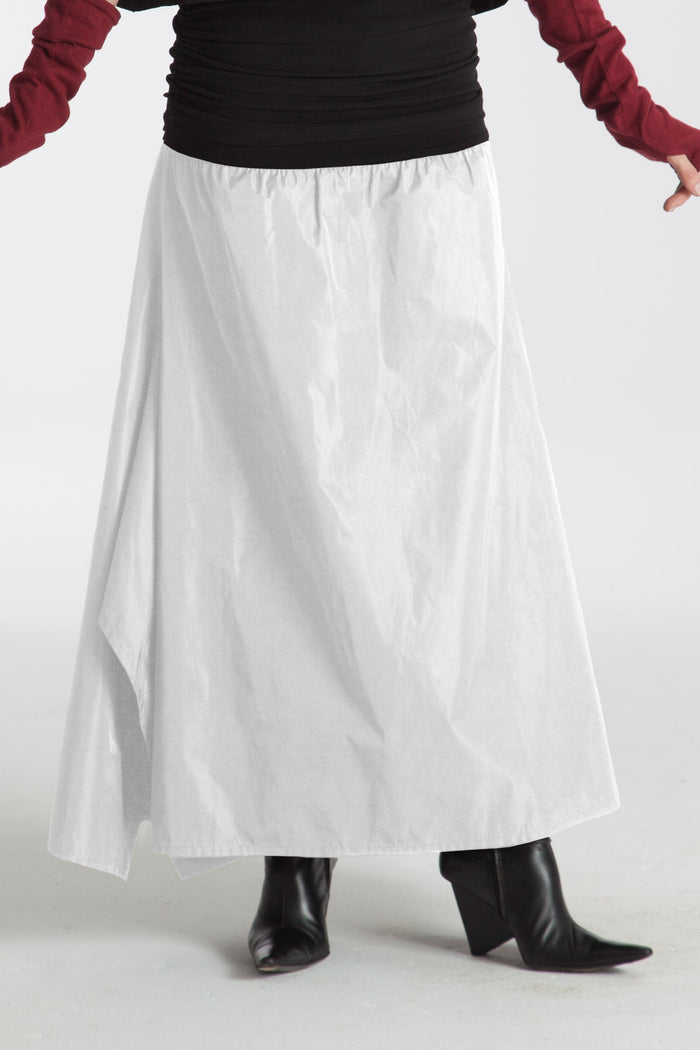 Nylon Square Skirt - Chalk