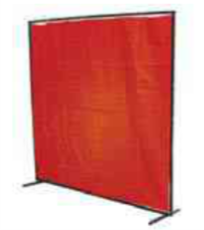Orange Vinyl Welding Curtain image 0
