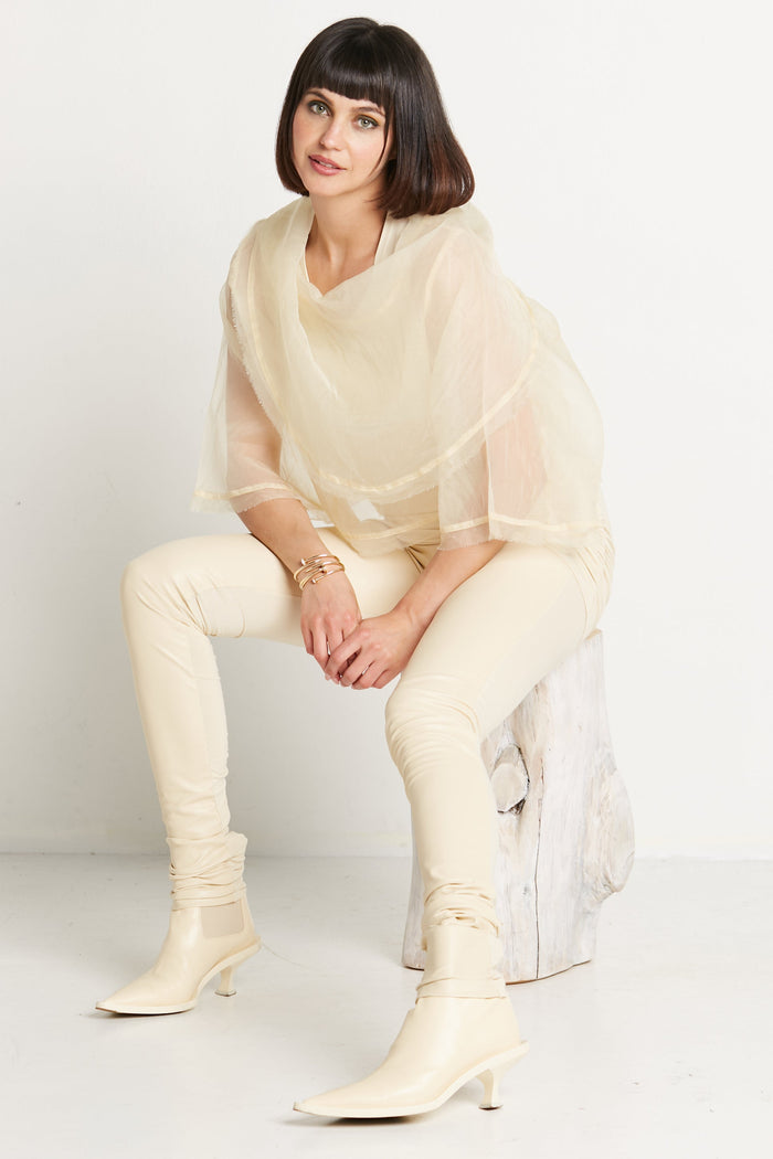 Organza Jackie O Top - Butter