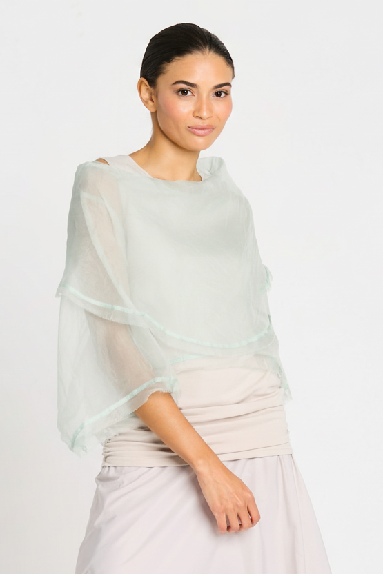 Organza Jackie O Top - Mint