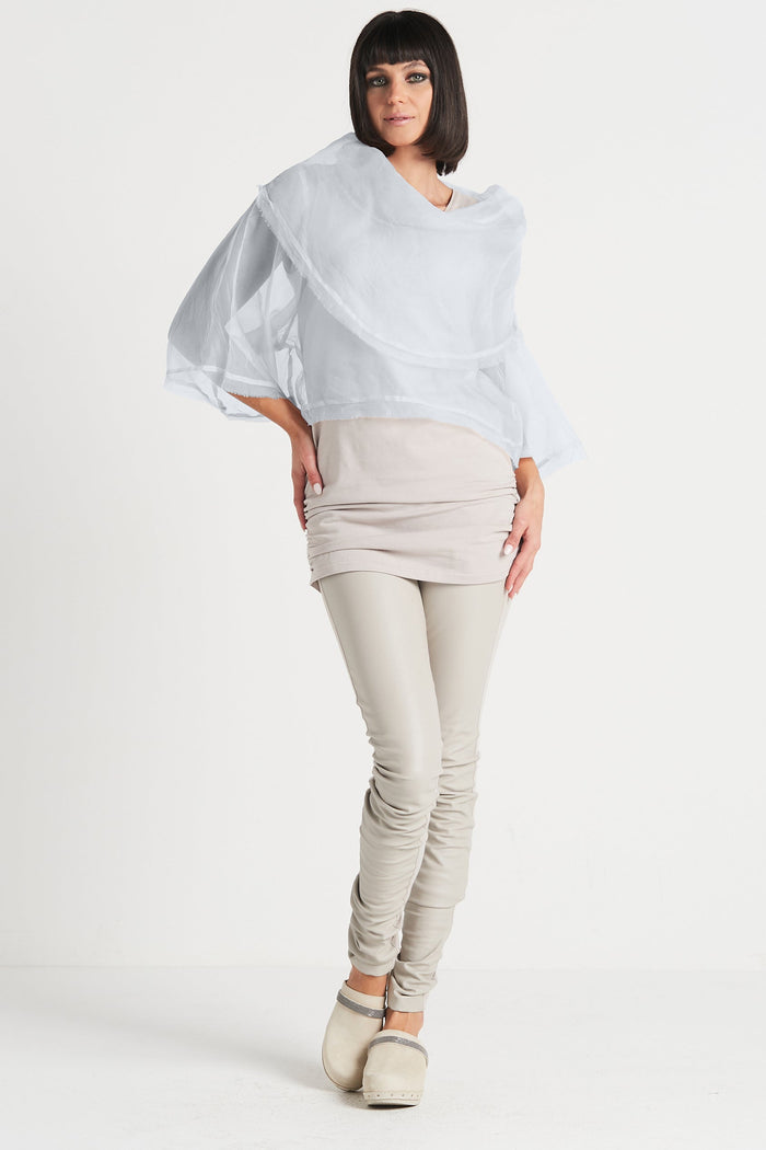 Organza Jackie O Top - Sky