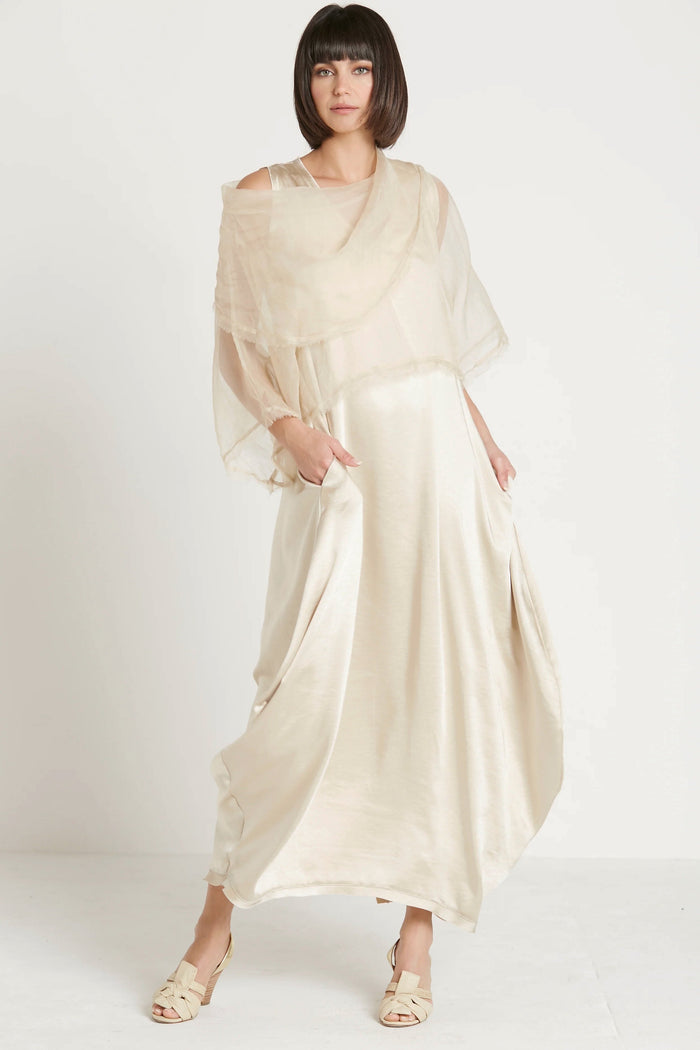 Organza Jackie O Top - Stone