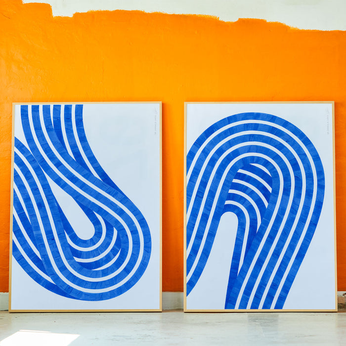 Paper Collective - Entropy Blue Poster
