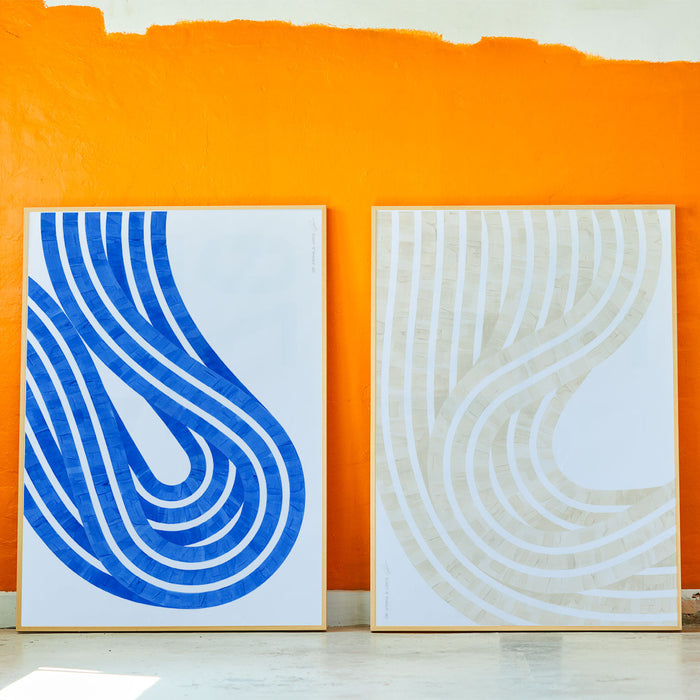 Paper Collective - Entropy Blue Poster