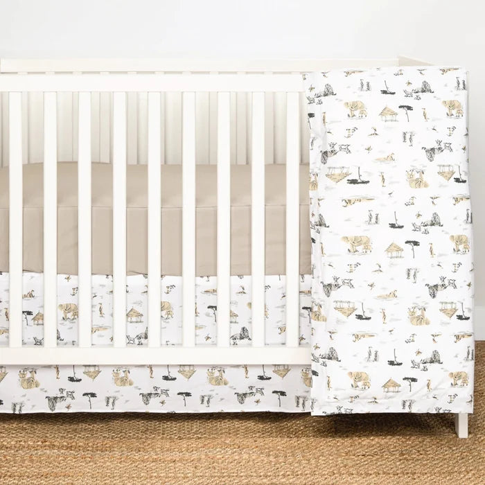 Perlimpinpin 4-Piece Crib Bedding Set | Safari