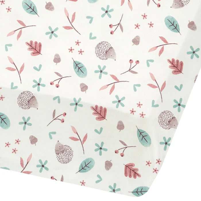 Perlimpinpin Bamboo Fitted Sheet | Hedgehog