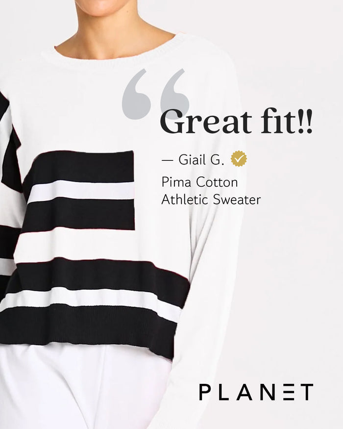 Pima Cotton Athletic Sweater - Putty