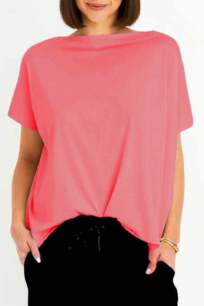 Pima Cotton Butterfly T-Shirt - Coral