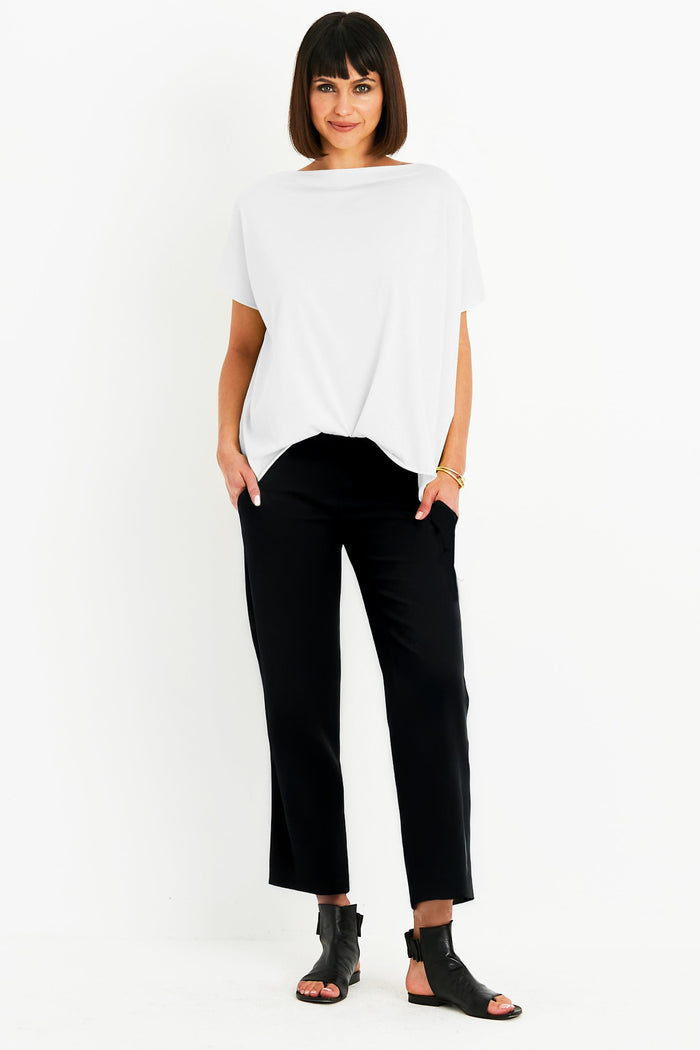 Pima Cotton Butterfly T-Shirt - White