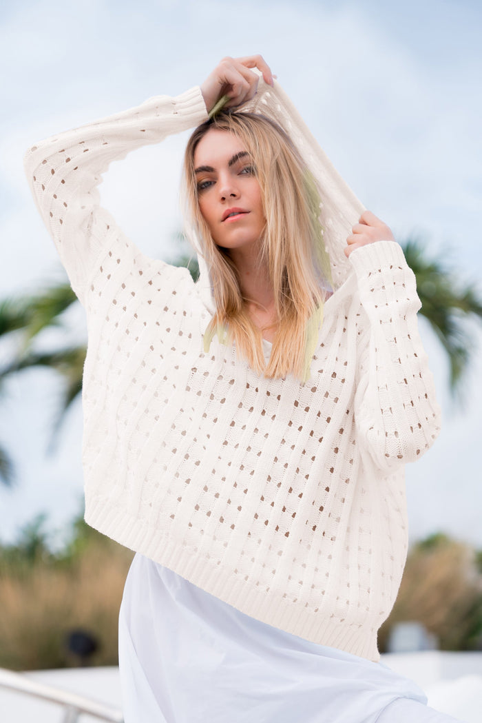 Pima Cotton Cool Hoodie - Stone