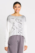 Pima Cotton Hieroglyphics Sweater - As Shown