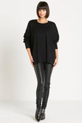Pima Cotton Hipster Tee - Black