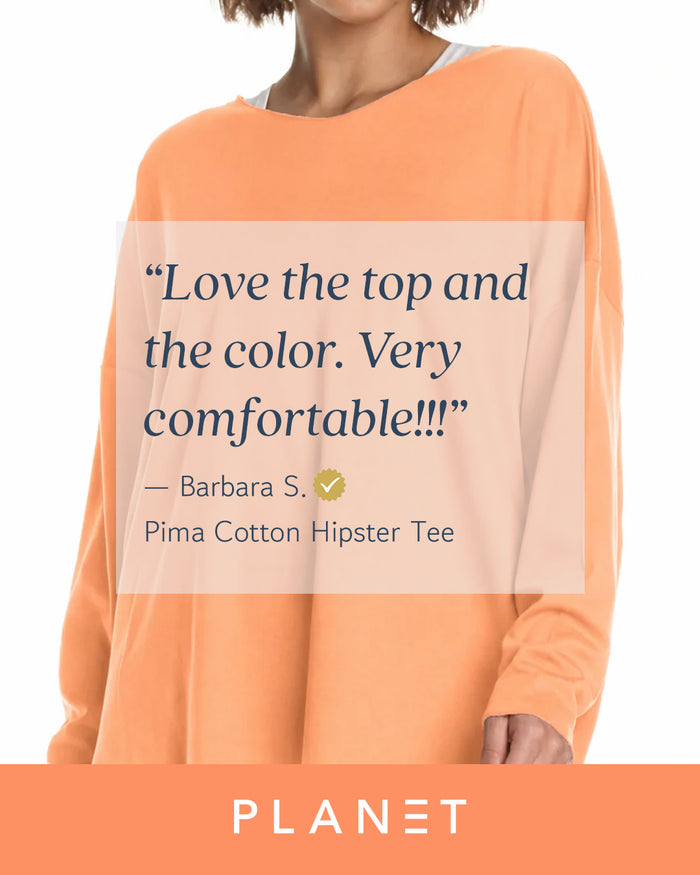 Pima Cotton Hipster Tee - Creamsicle