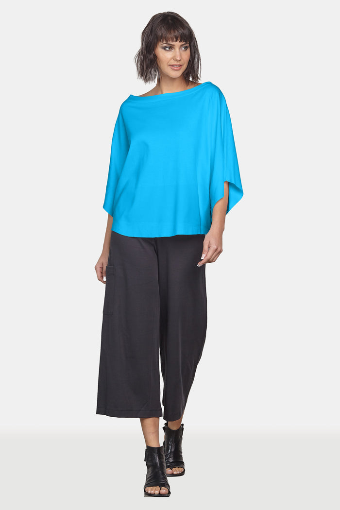 Pima Cotton Luxury Bateau Tee - Capri