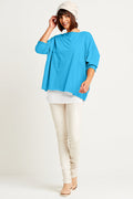 Pima Cotton Luxury Boxy T-Shirt - Capri