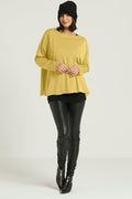 Pima Cotton Luxury Boxy T-Shirt - Chartreuse
