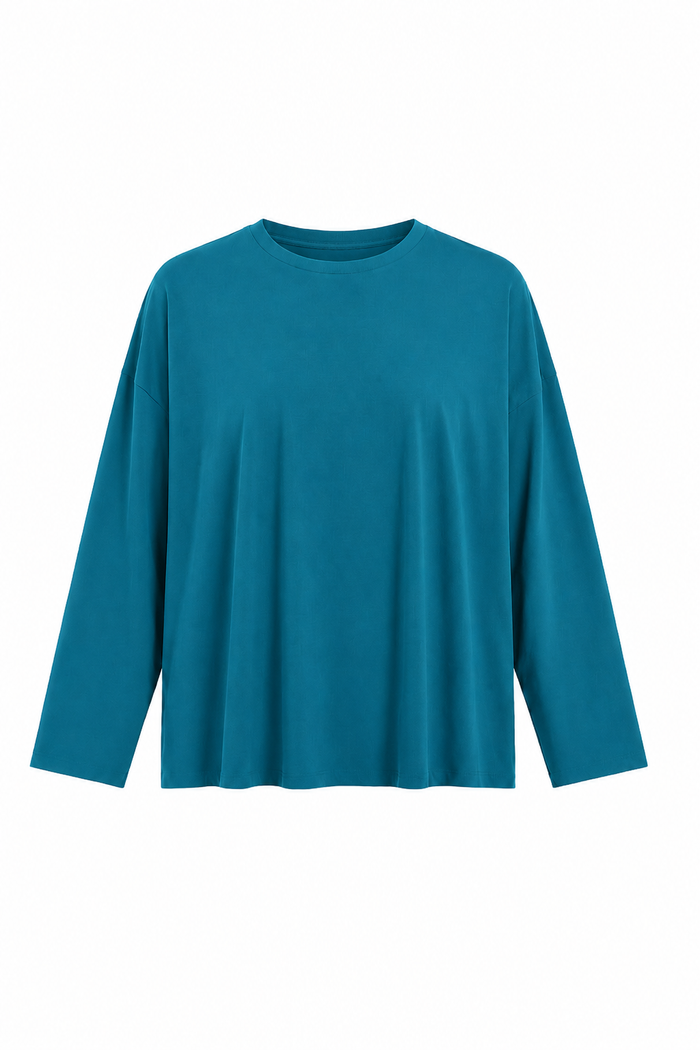 Pima Cotton Luxury Boxy T-Shirt - Galaxy