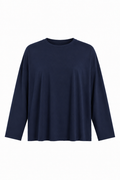 Pima Cotton Luxury Boxy T-Shirt - Midnight