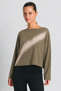 Pima Cotton Mini Bleached Luxury Boxy T-Shirt - Fawn