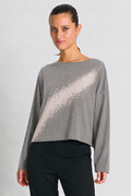 Pima Cotton Mini Bleached Luxury Boxy T-Shirt - Titanium