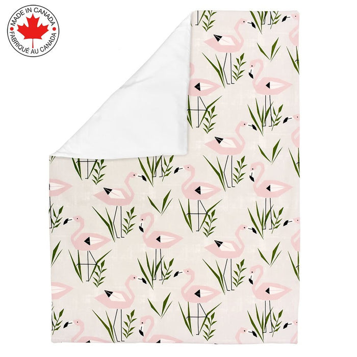 Pink Flamingo 5 Piece Bedding | Pink & White