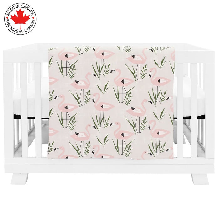 Pink Flamingo 5 Piece Bedding | Pink & White