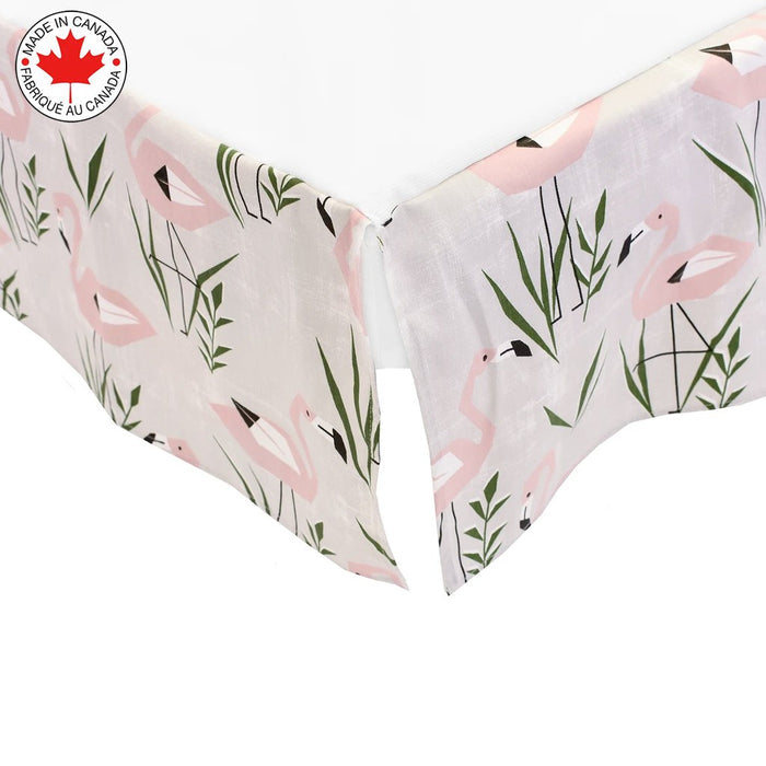 Pink Flamingo 5 Piece Bedding | Pink & White
