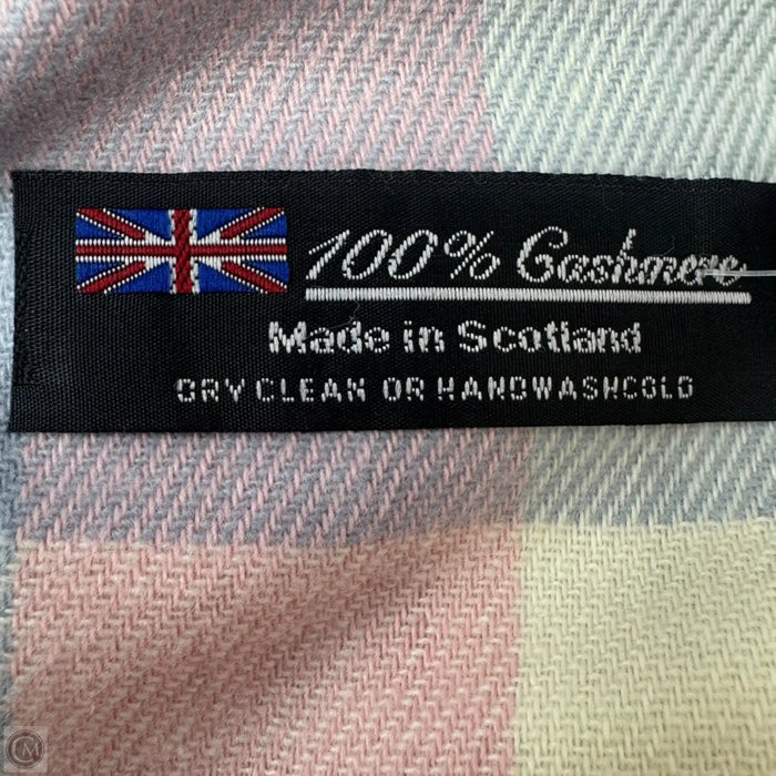 Plaid Cashmere Scarf Long