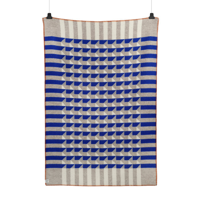 Røros Tweed - Kvam Wolldecke | blau
