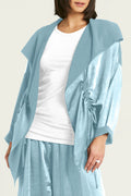 Sateen Drawstring Jacket - Nile