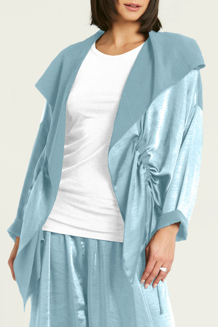 Sateen Drawstring Jacket - Nile