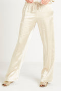 Sateen Drawstring Pants - Sand