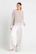 Sateen E-Z Pants - White