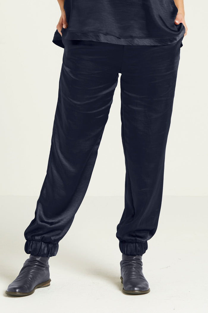 Sateen Jogger - Midnight