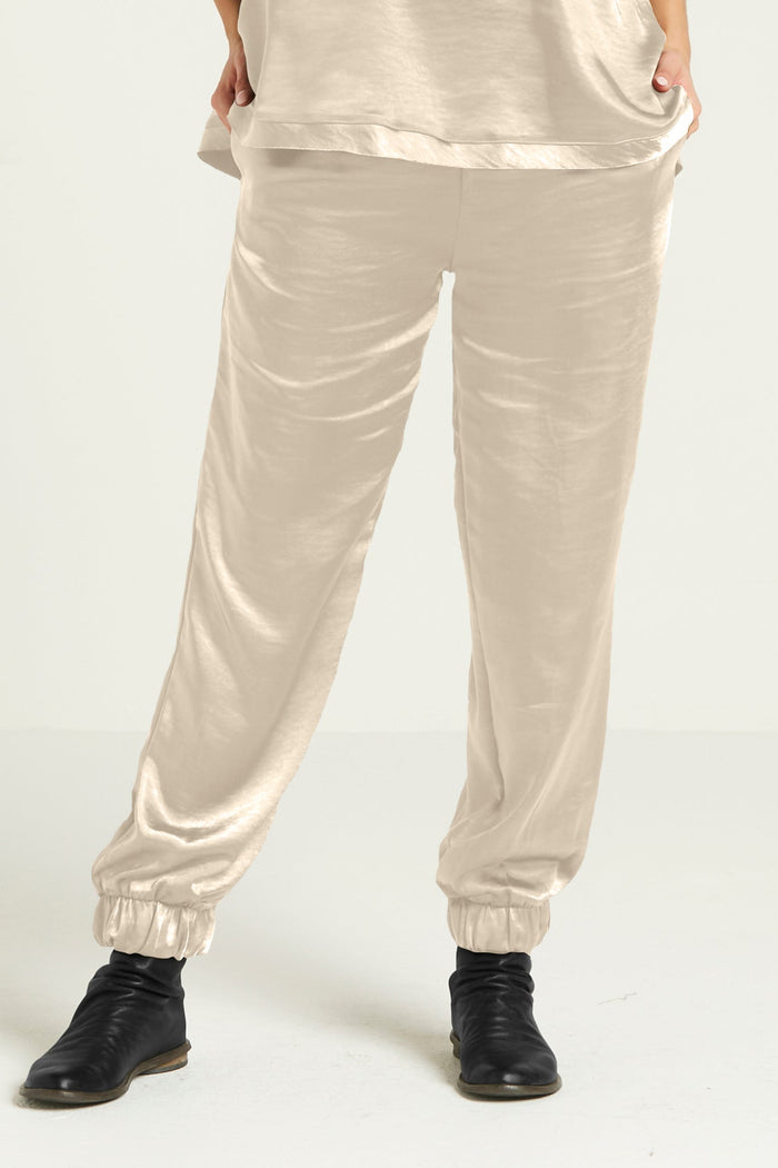 Sateen Jogger - Sand