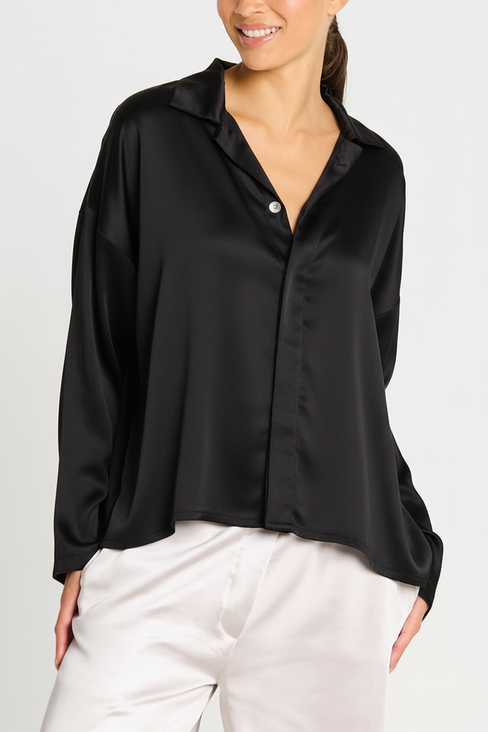 Sateen Menz Shirt - Black