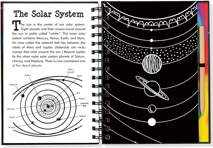 Scratch & Sketch Solar System (Trace Along)
