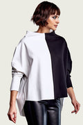 Scuba 2 Tone Top - Black/White
