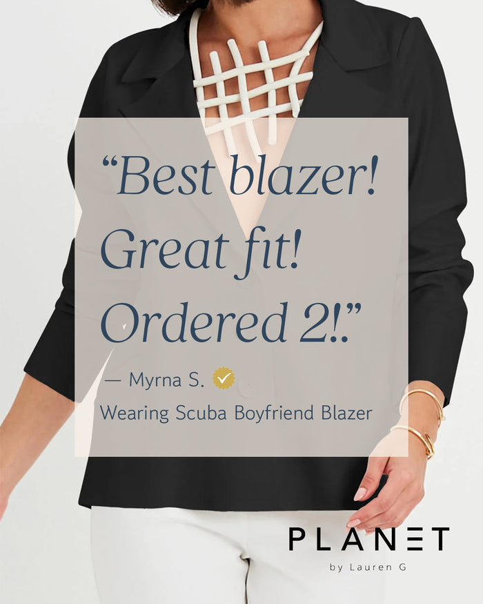 Scuba Boyfriend Blazer - Black