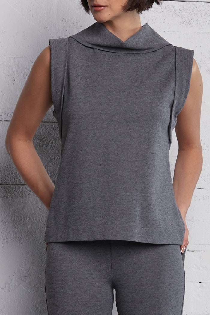 Scuba Chic Top - Asphalt